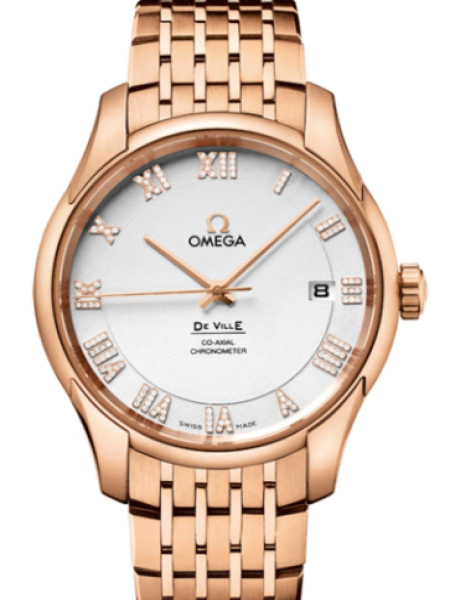 オメガ デ・ビル 431.50.41.21.52.001 シルバー シルバーダイヤル　ダイヤインデックス　デイト表示 メンズ　41mm　キャリバ﻿ー オメガ 850﻿1　パワーリザー﻿ブ 60時﻿間(新品未使用)