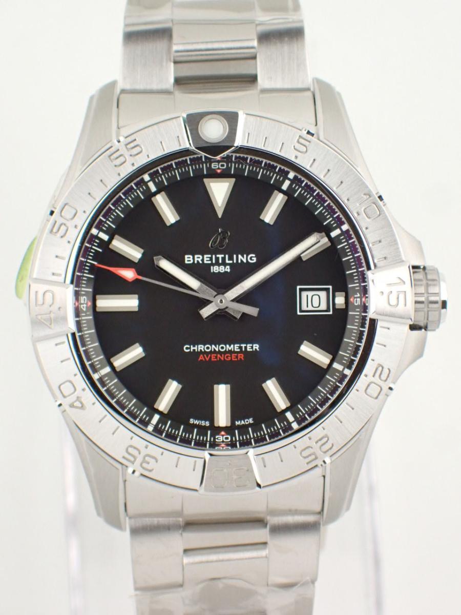 ブライトリング アベンジャー A17328101B1A1 ブラック 42mm、デイト、メンズ(NS※新品)