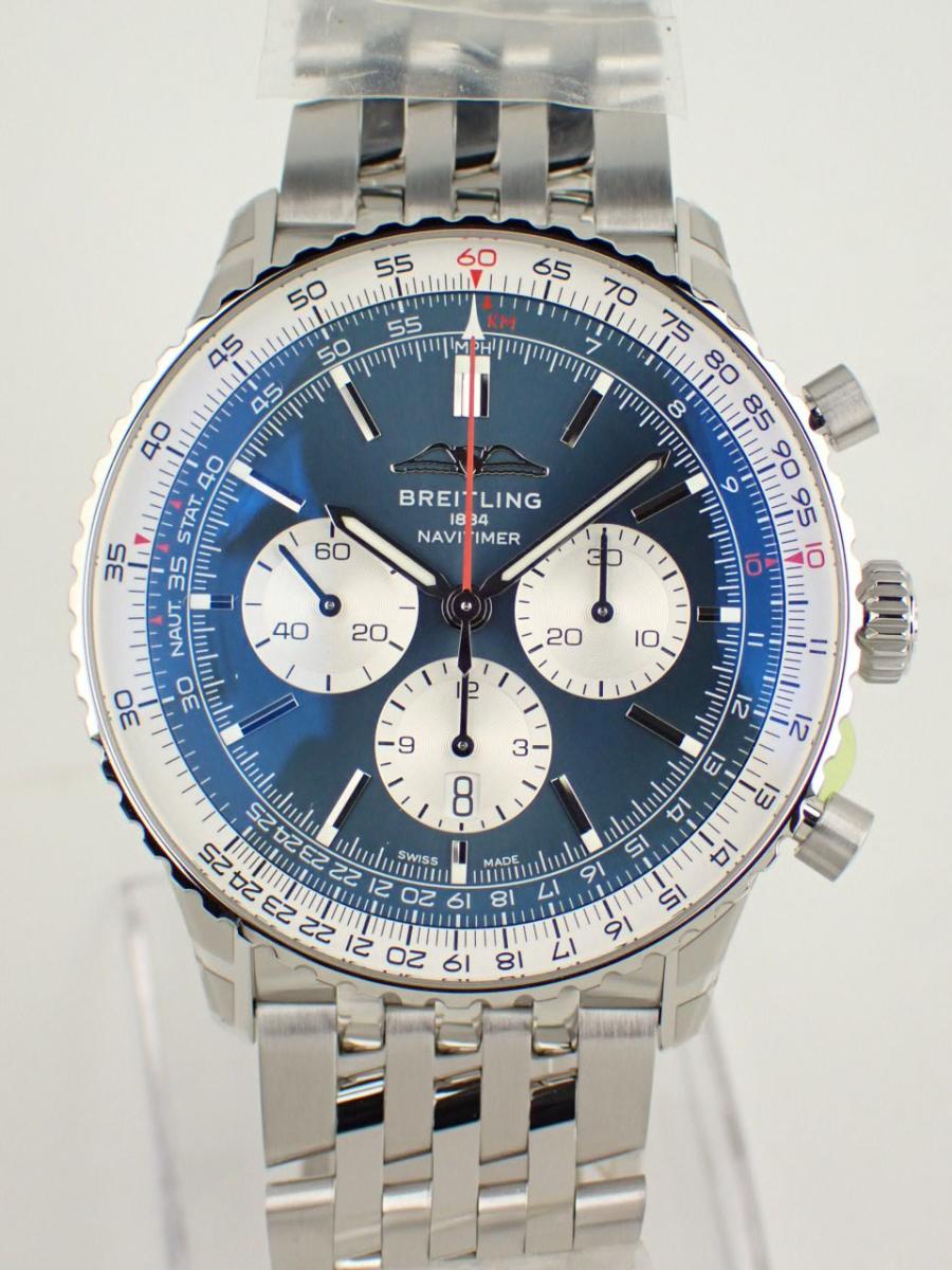 ブライトリング ナビタイマー AB0137211C1A1 ブルー 46.4mm、クロノグラフ、メンズ(NS※新品)