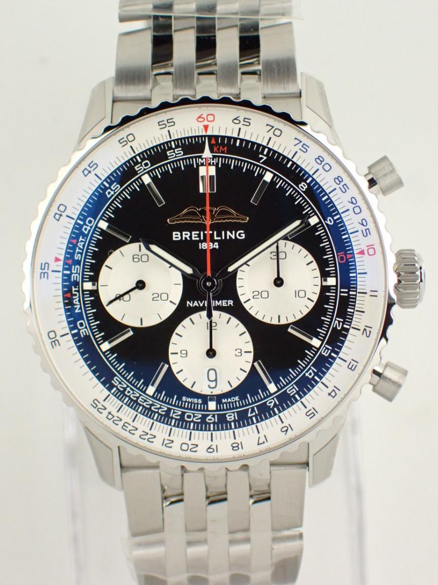 ブライトリング ナビタイマー AB0138211B1A1 ブラック 43mm、クロノグラフ、メンズ(NS※新品)