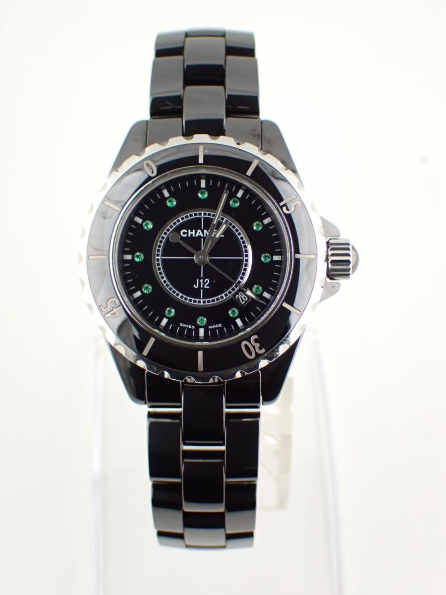 シャネル J12 H2130 ブラック 33mm径、メンズ、レディース(A※中古傷有り)