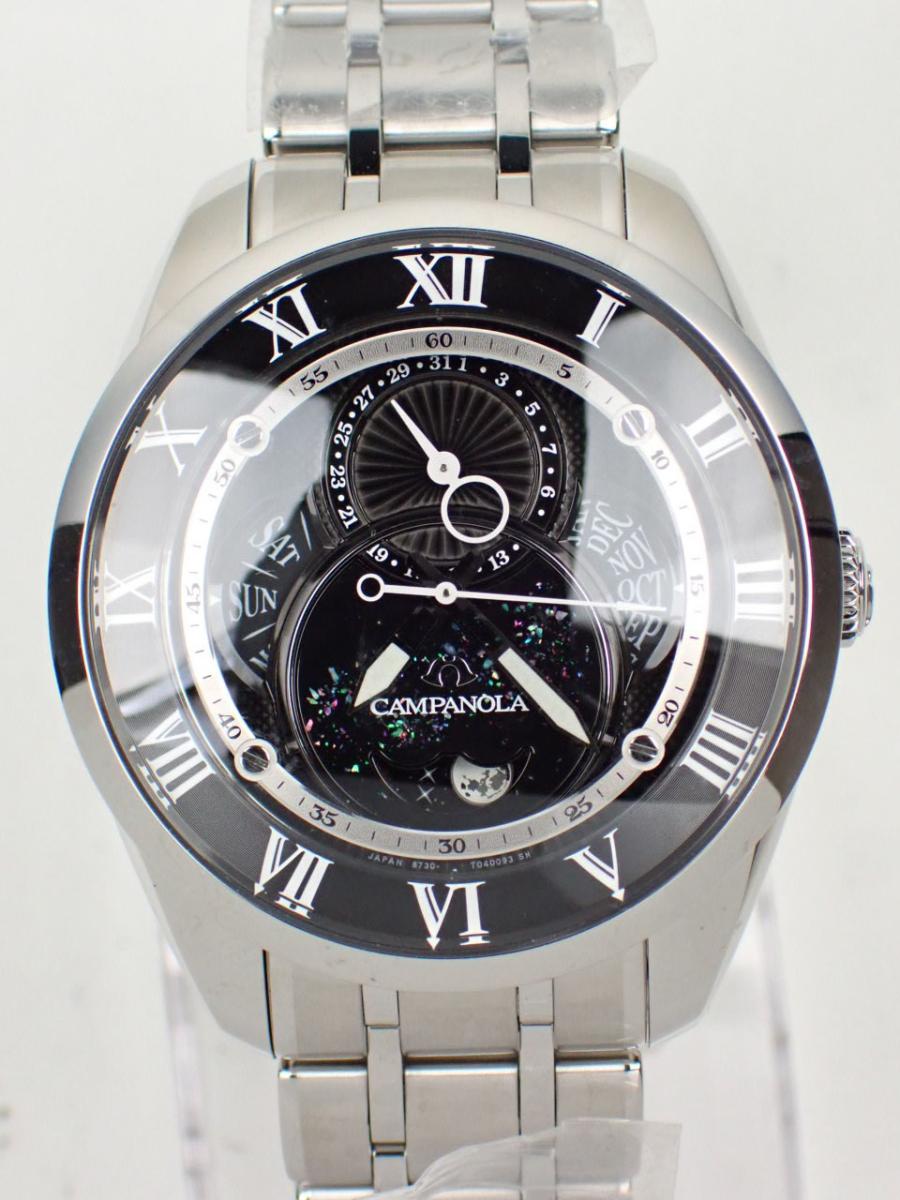 カンパノラ エコドライブ BU0020-71E ブラック 43.5ｍｍ、トリプルカレンダー、ムーンフェイズ(NS※新品)