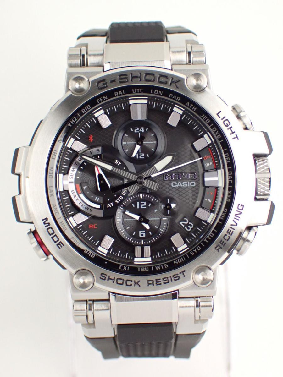 カシオ G-SHOCK MTG-B1000-1AJF ブラック Bluetooth搭載、コアガード構造、樹脂バンド(UNS※未使用)