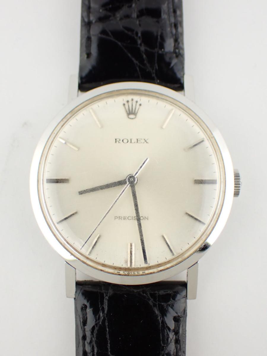 ロレックス オイスタープレシジョン 34.110 シルバー 33㎜、メンズ(A※中古)