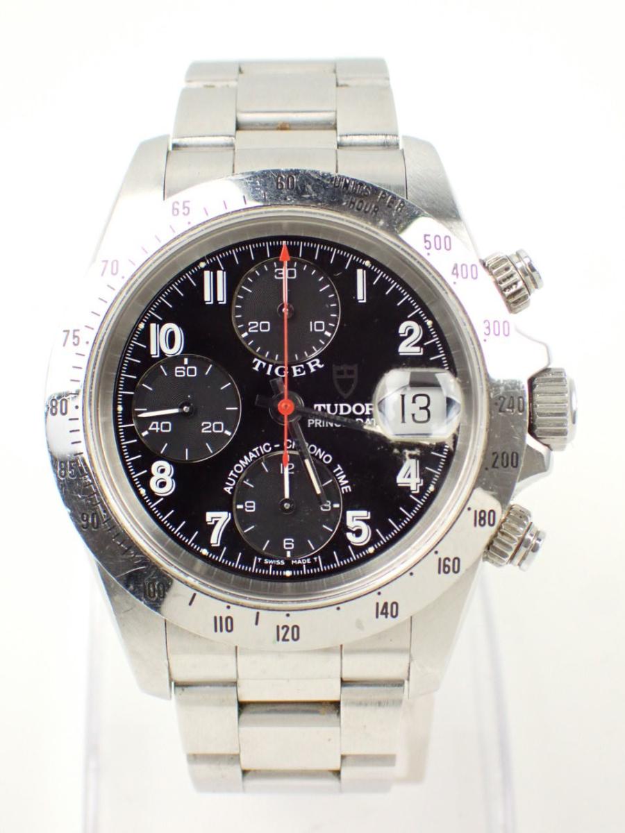チューダー クロノタイム 79280 ブラック 40mm、クロノグラフ、デイト(A※中古)
